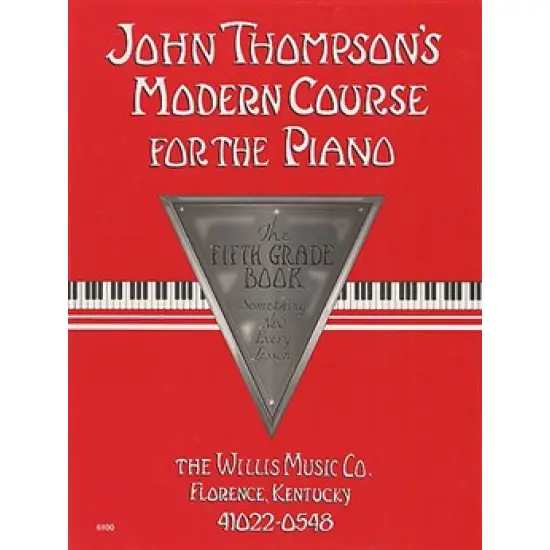 JOHN THOMPSON'S LIVRO Modern Course for the Piano   The Fifth Grade