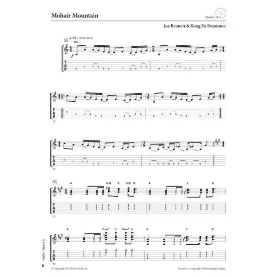 Rockschool LIVRO Guitar Grade 6 2018