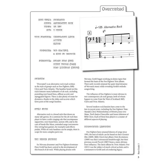 Rockschool LIVRO Bass Grade 3 2018