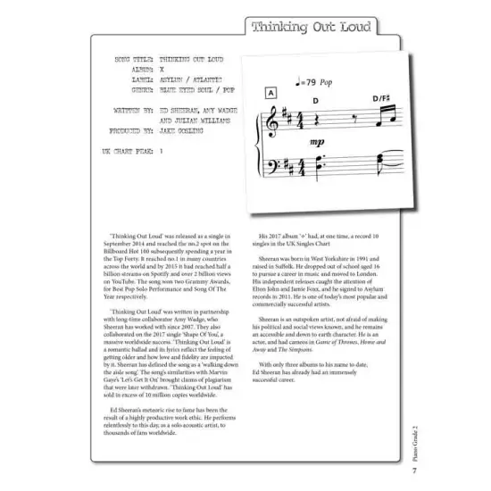 Rockschool LIVRO Piano Grade 2 2019