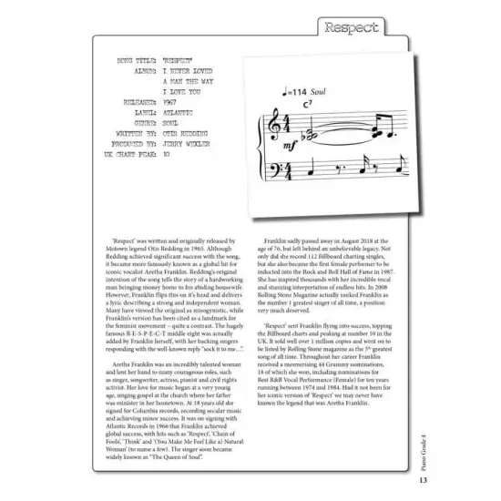 Rockschool LIVRO Piano Grade 4 2019