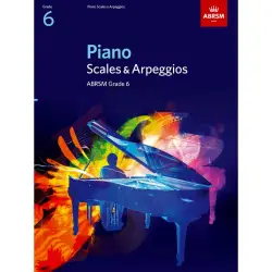 ABRSM LIVRO Piano Scales & Arpeggios   Grade 6