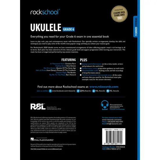 Rockschool LIVRO Ukulele Grade 6 (2020)