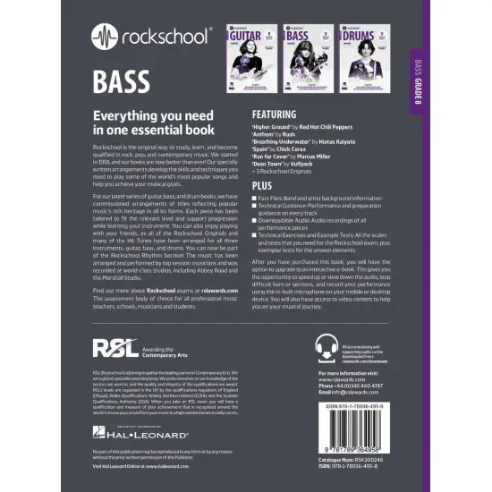 Rockschool LIVRO Bass Grade 8 2024