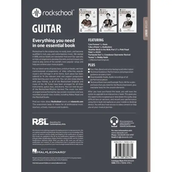 Rockschool LIVRO Guitar Debut 2024