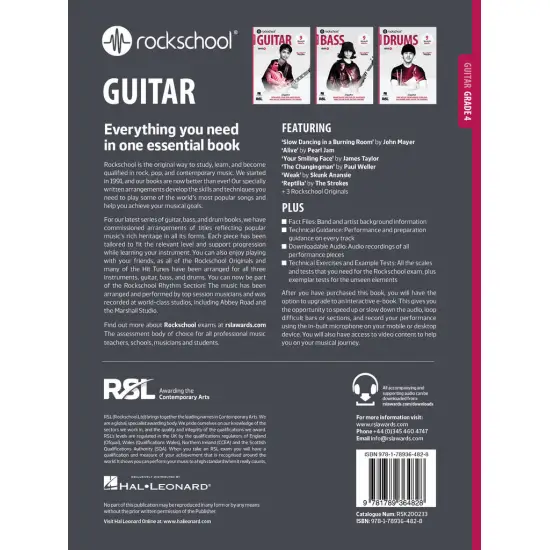 Rockschool LIVRO Guitar Grade 4 2024
