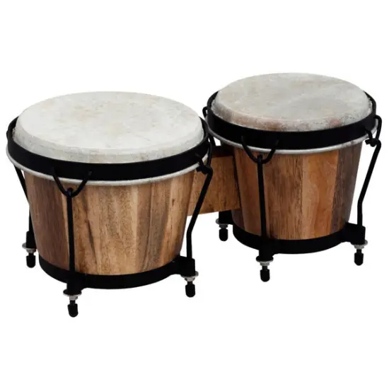 Club Salsa Bongos Natural Wood