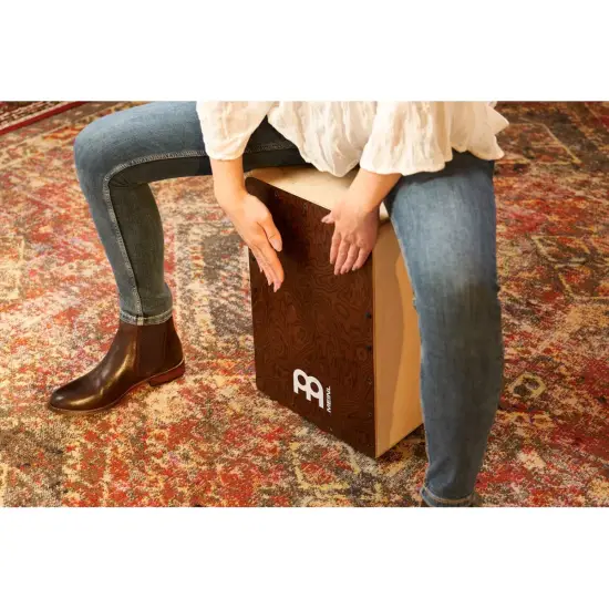 Meinl Snarecraft Snare Cajon 80 Burl Wood SC80BW