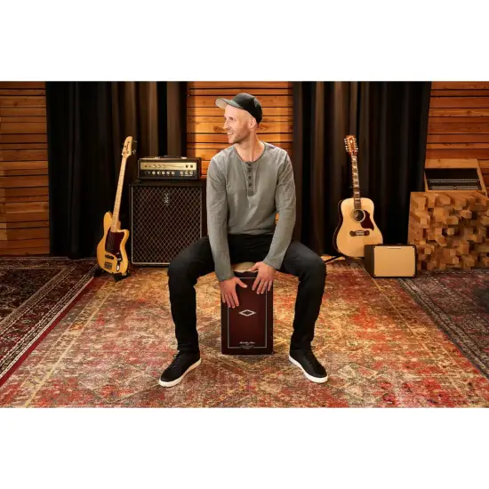Meinl Artisan Edition Series String Cajon Soleá Line Dark Red Burst AESLRB