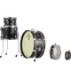 Dixon Little Roomer 5pc Shell Pack PODL520BKC Satin Black Coal Lacquer