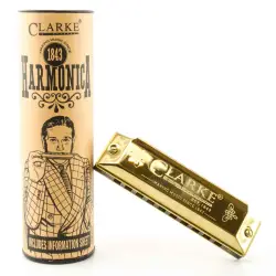 CLARKE C 10 Hole Blues Gold Tubo