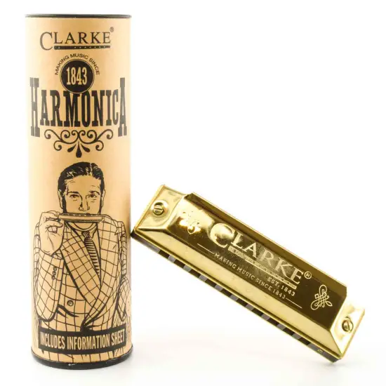 CLARKE C 10 Hole Blues Gold Tubo