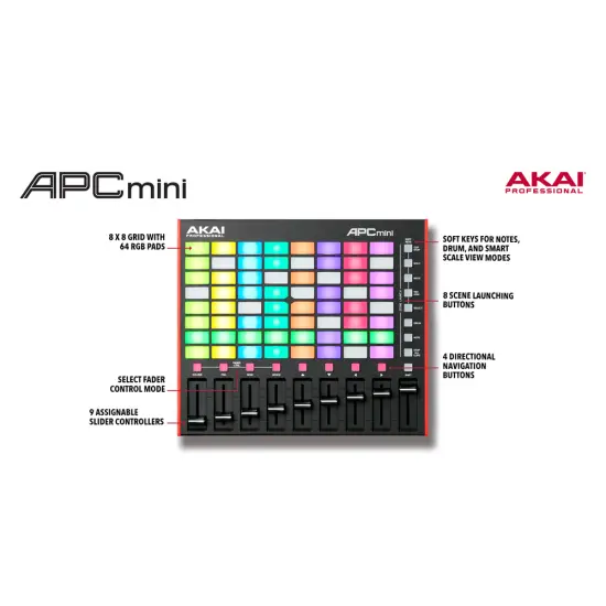 Akai CONTROLADOR MIDI APC Mini mk2